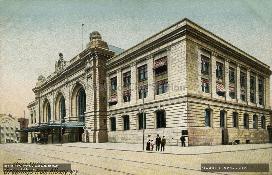 Postcard: Union Station, Albany, New York
